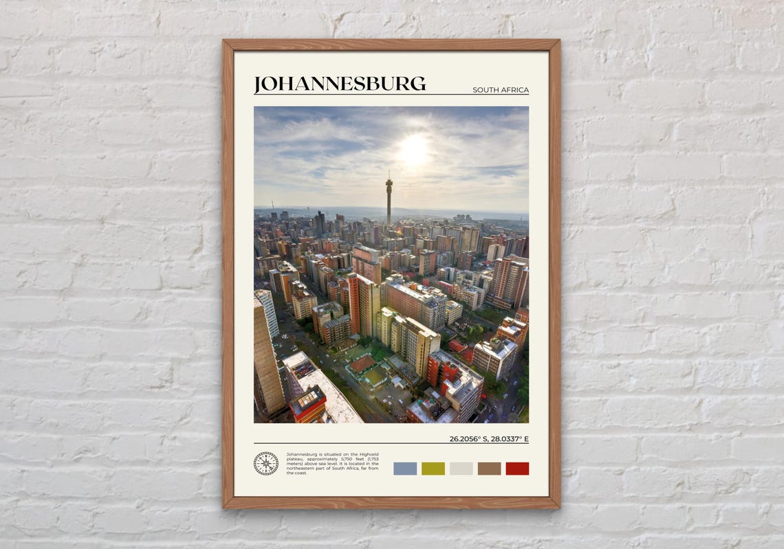 Real Photo Johannesburg Print Johannesburg Art Johannesburg Poster Johannesburg Photo Johannesburg Poster Print Johannesburg Decor