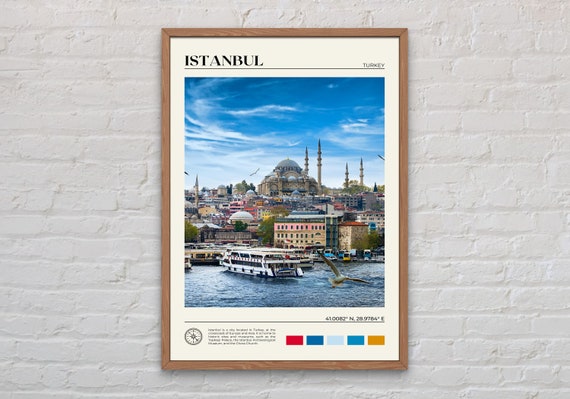 Istanbul Photo Poster, Turkey Travel Wall Art