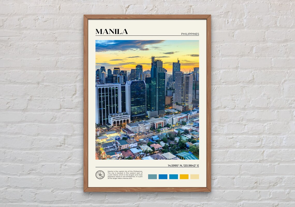 Manila Real Photo Wall Art Print