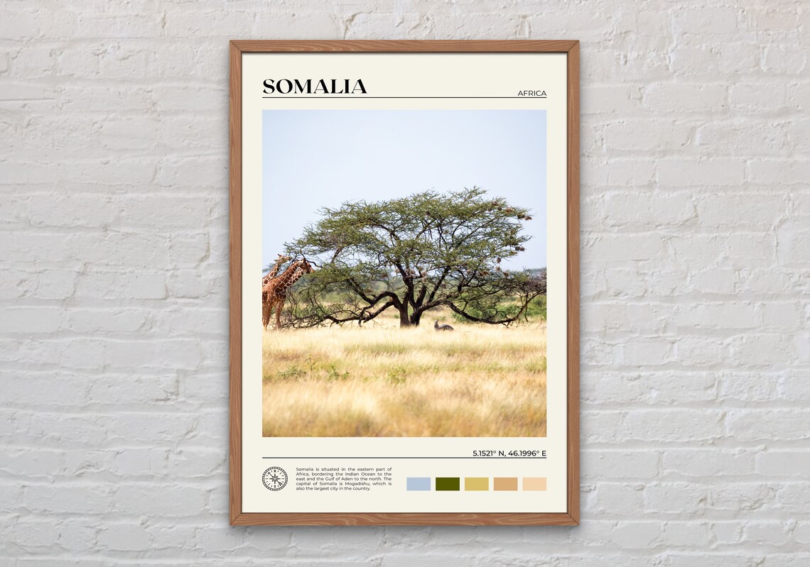 Somalia Photo Art Print, Africa Wall Decor