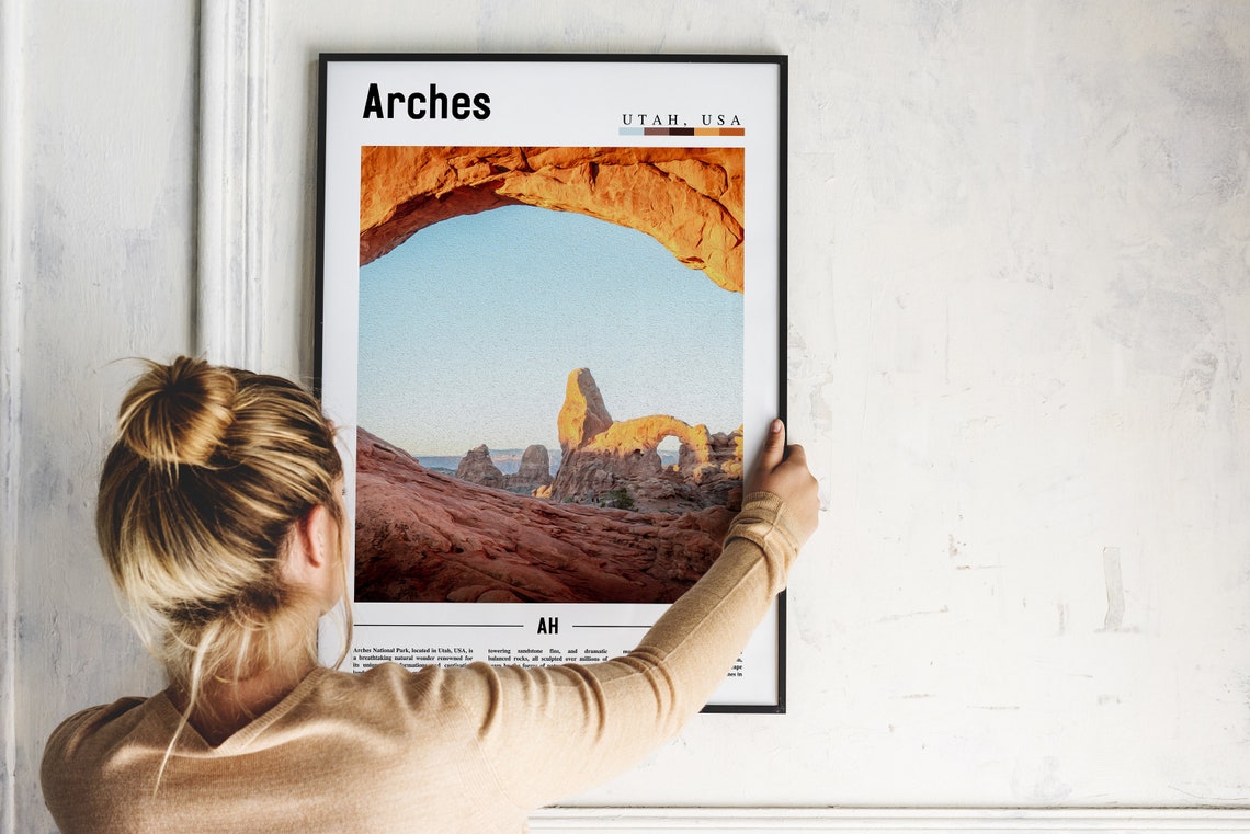 Arches Poster Arches Print Arches Wall Art United States Photo United States Poster United States Print Travel Poster - Image 2