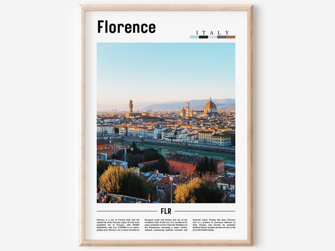 Florence Poster Florence Print Florence Wall Art Italy Photo Italy Poster Italy Print Italy Wall Art Minimal Travel Poster