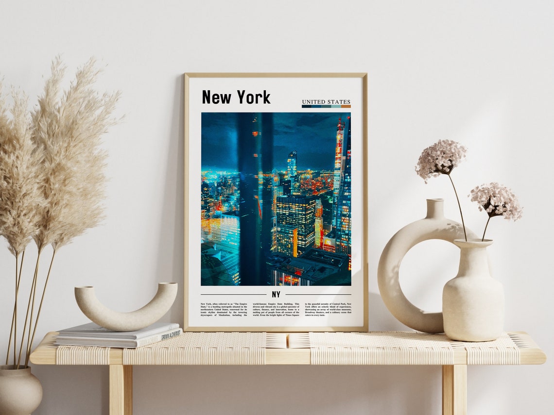 New York Poster New York Print New York Wall Art Ny Photo Ny Poster Ny Print New York Photo Travel Poster - Image 3