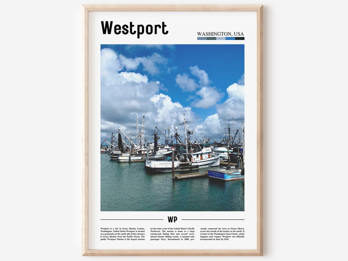 Westport Print Westport Poster Westport Wall Art Minimal Travel Print Minimal City Poster Travel Destination Print Oil Painting Poster
