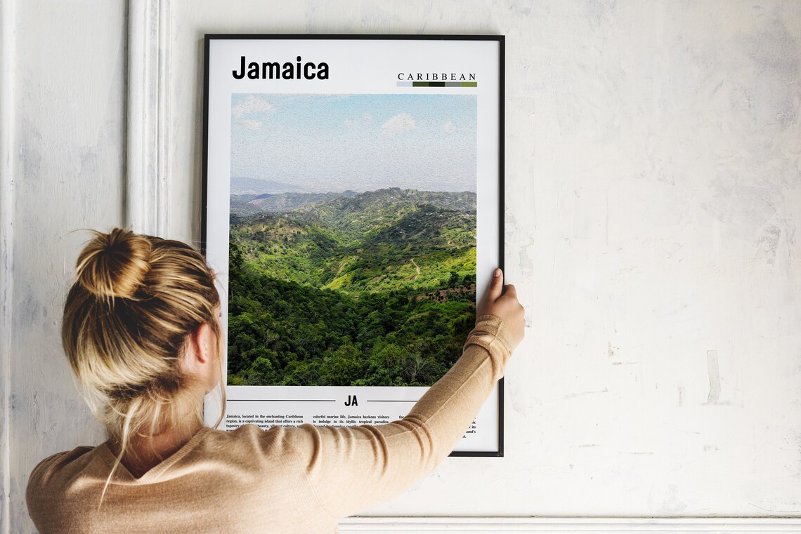 Jamaica Poster Jamaica Print Jamaica Wall Art Caribbean Photo Caribbean Poster Caribbean Print Travel Poster - Image 2