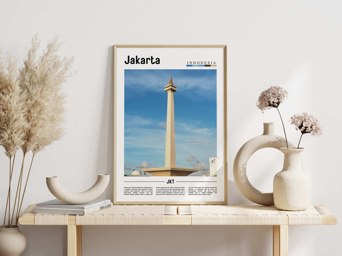 Jakarta Indonesia National Monas Monument Travel Photo Poster - Image 3