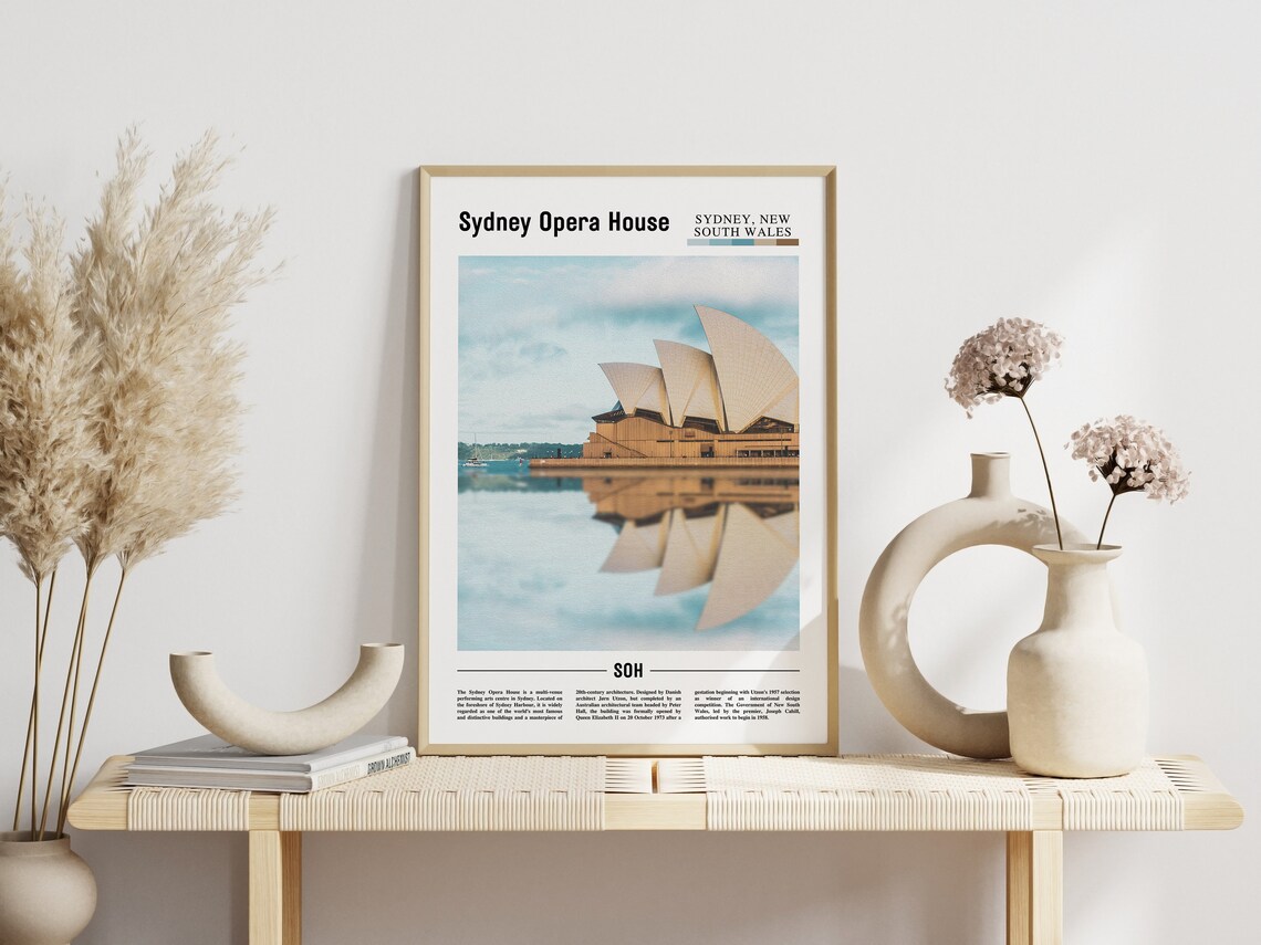 Sydney Opera House Harbour Reflection Famous Landmark Poster - Image 3