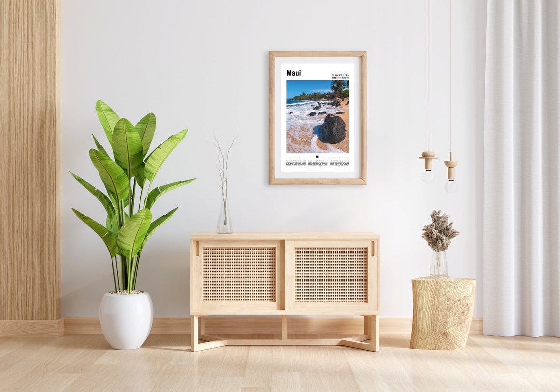 Maui Print Maui Poster Maui Wall Art United States Photo United States Poster United States Print Travel Poster City Print - Image 3
