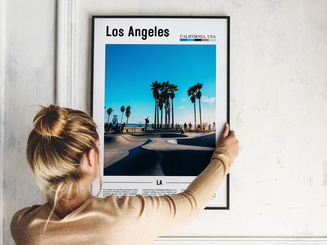 Los Angeles California USA Venice Beach Skate Park Photo Poster - Image 2