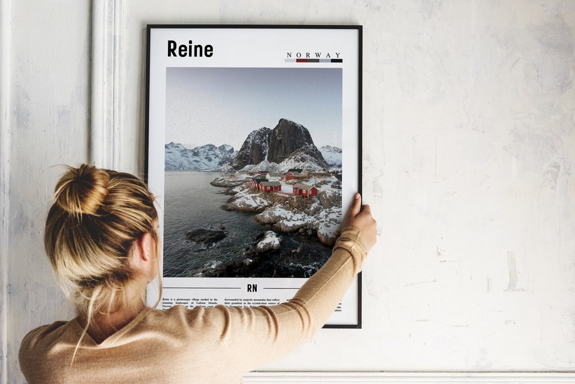 Reine Poster Reine Print Reine Wall Art Europe Photo Europe Poster Europe Print Travel Poster - Image 2