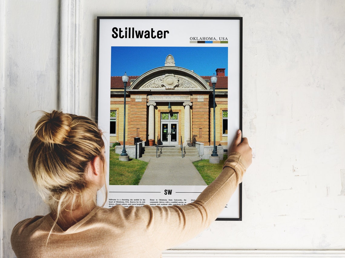 Stillwater Poster Stillwater Print Stillwater Wall Art United States Photo United States Poster United States Print Travel Poster - Image 2
