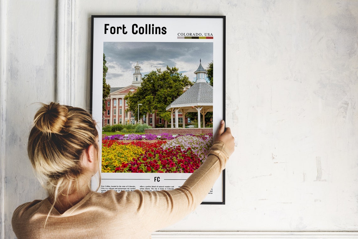 Fort Collins Poster Fort Collins Print Fort Collins Wall Art United States Photo United States Poster United States Print - Image 2