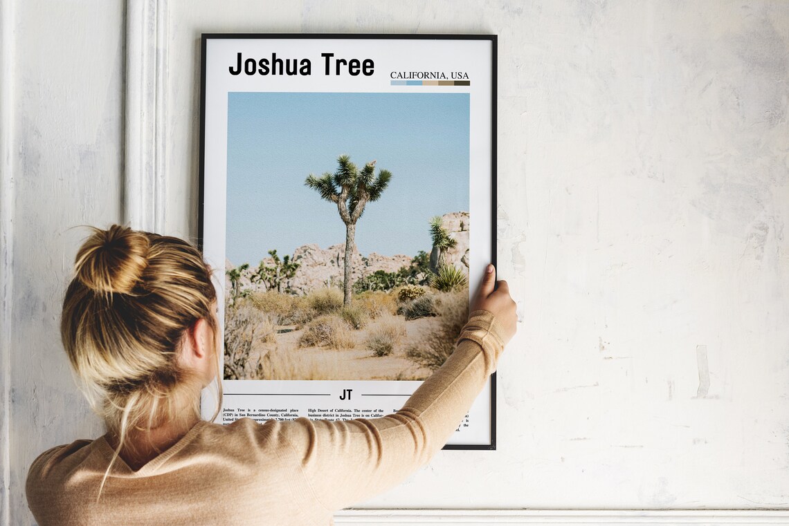 Joshua Tree California Desert Tree Minimal Photography Poster - Image 2