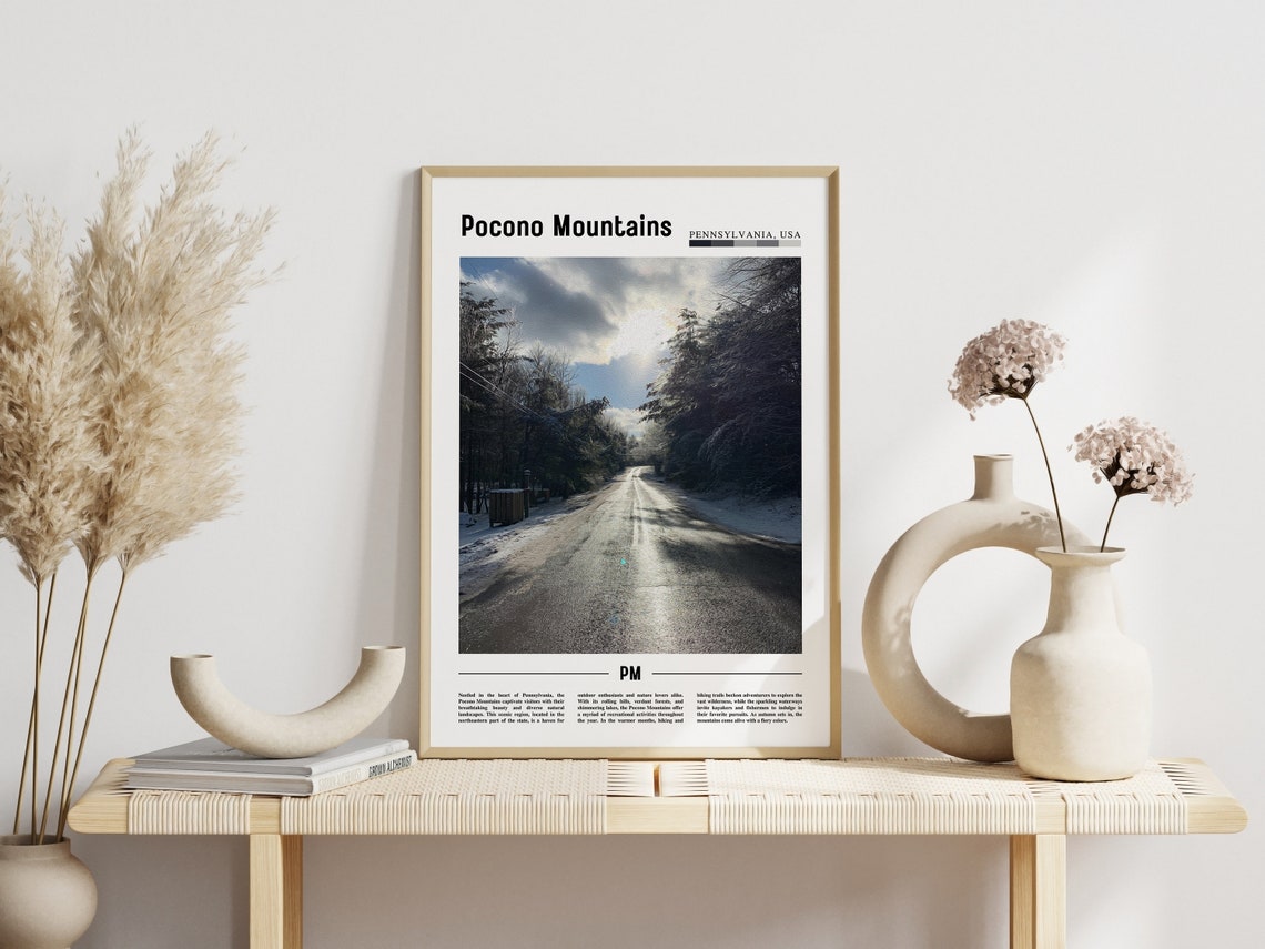 Pocono Mountains Poster Pocono Mountains Print Pocono Mountains Wall Art United States Photo United States Poster United States Print - Image 3