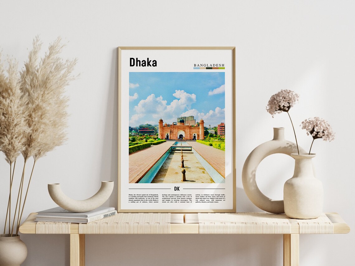Dhaka Bangladesh Historic Gate Garden Asia City Travel Poster View - Image 3