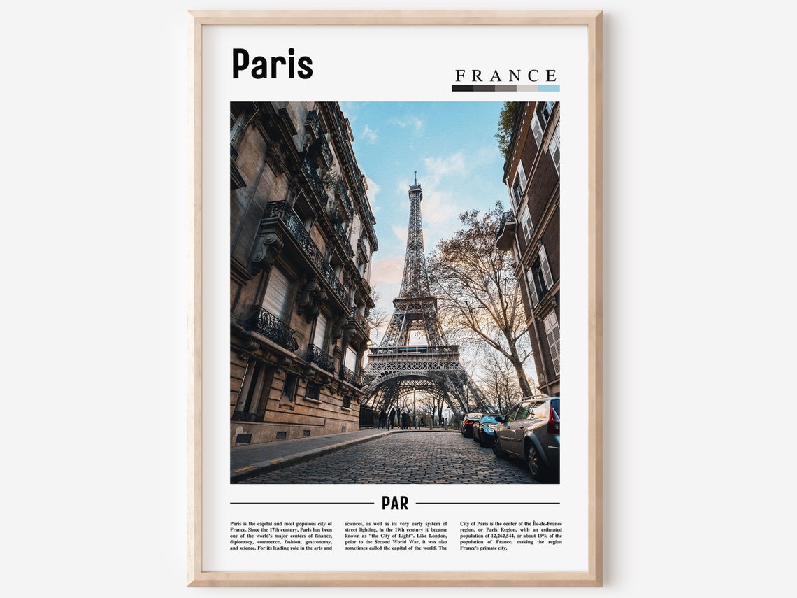 Paris Poster Paris Print Paris Wall Art France Photo France Poster France Print France Wall Art Minimal Travel Poster