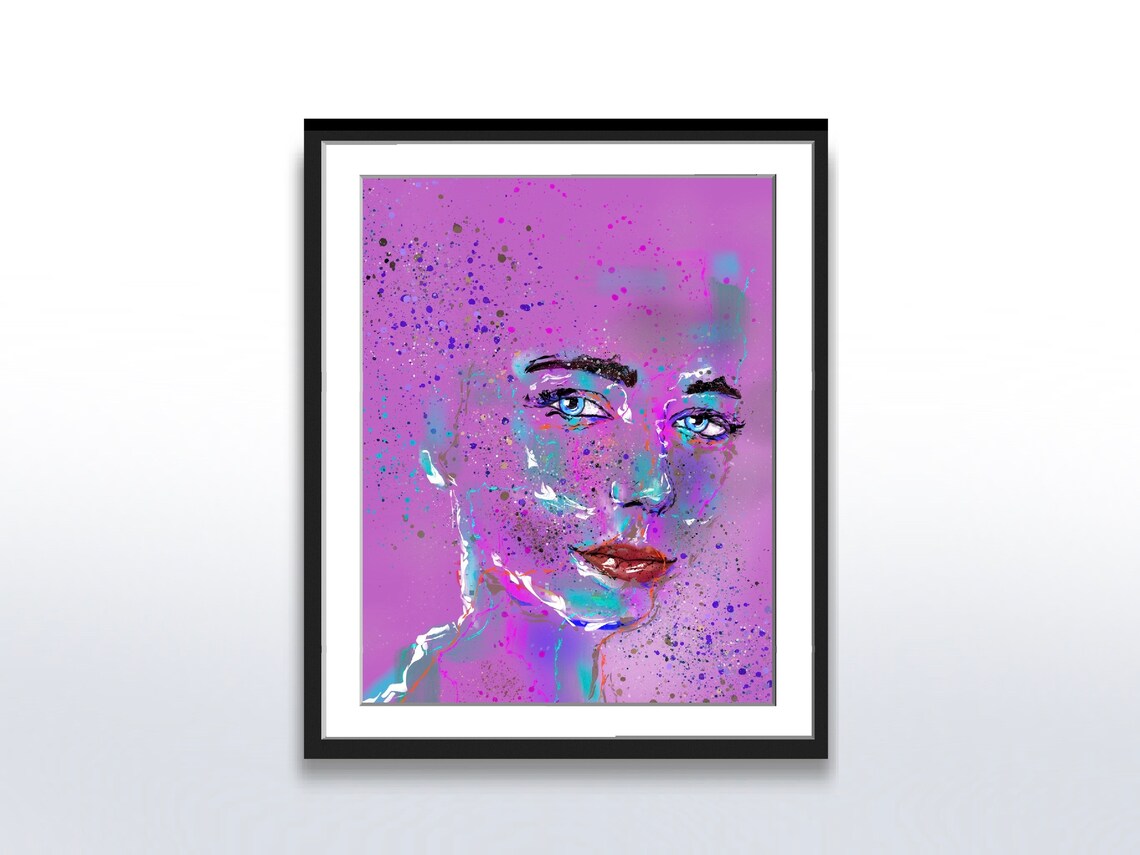 Modern Interpretation of Woman's Face, Wall Art