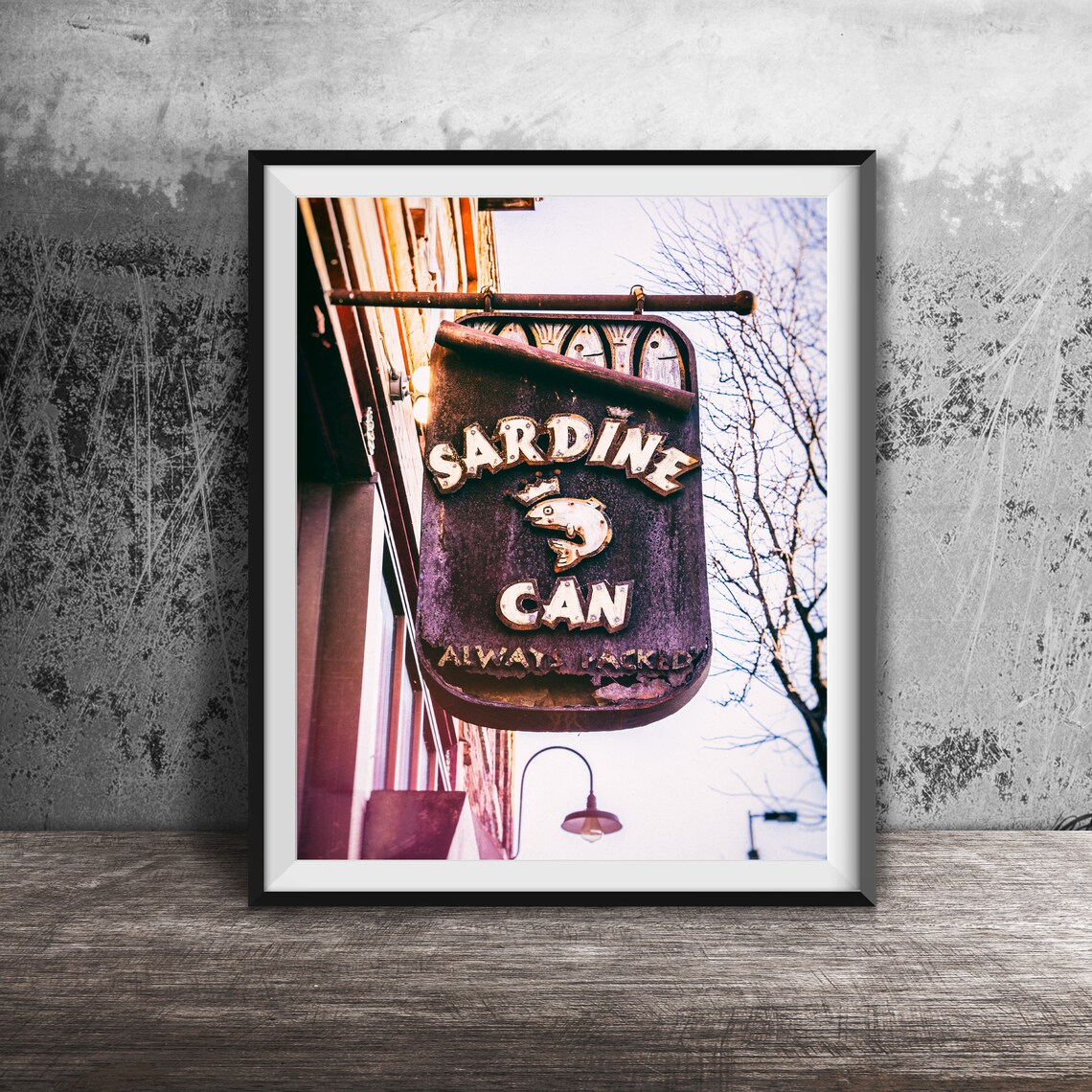 Sardine Can Bar Sign, Green Bay Wisconsin Poster Print