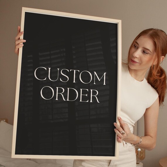 Custom Order Listing Personalized Artwork Made to Order Art Poster