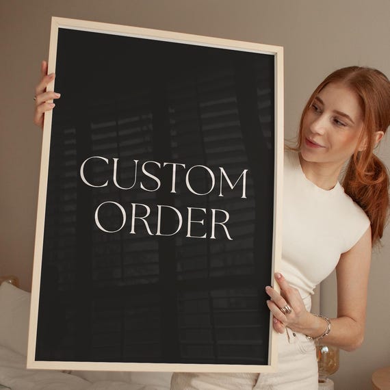 Custom Order Listing Personalized Wall Art Print Made To Design For You