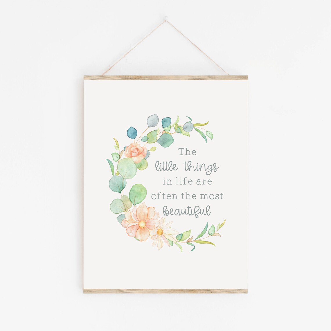 Inspirational Little Things Quote, Boho Wall Decor - Image 3