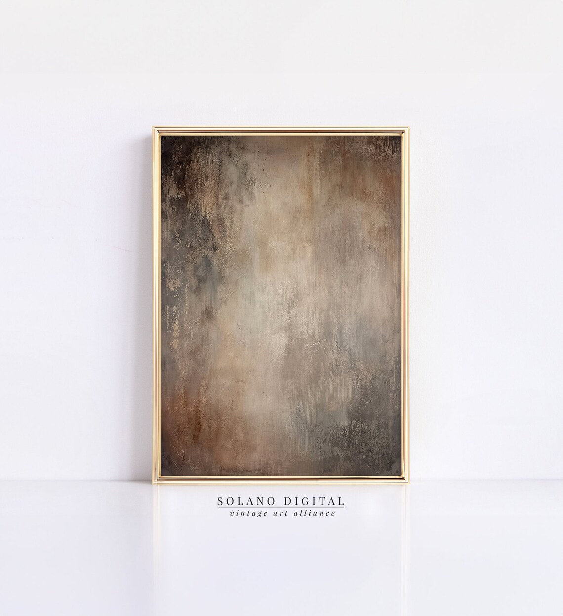 Earthy Abstract Painting, Textural Art Print