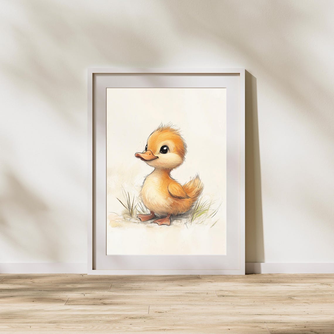 Charming Baby Duckling With Soft Golden Feathers Nursery Poster - Image 2
