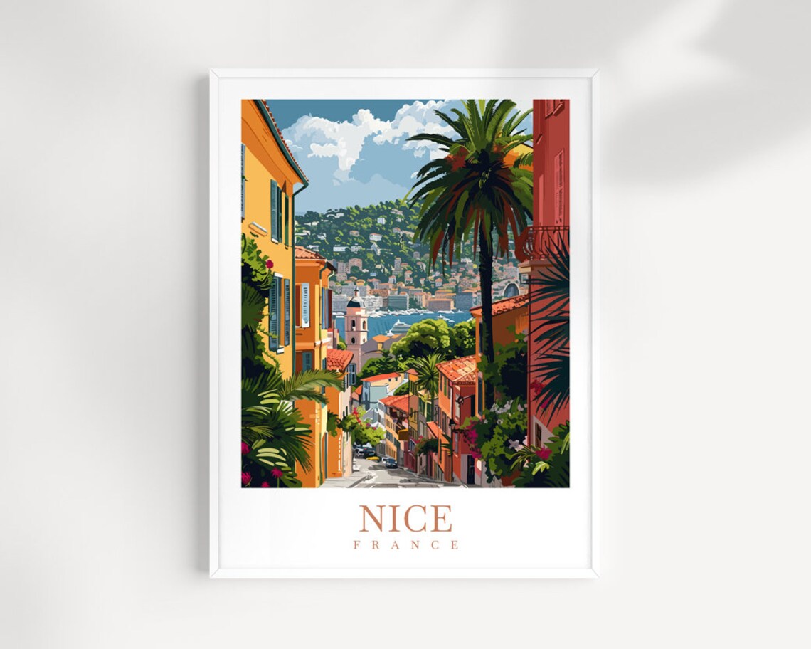 Nice Travel Print Wall Art France Wall Hanging Home Dcor France Gift Art Lovers France Art Lover