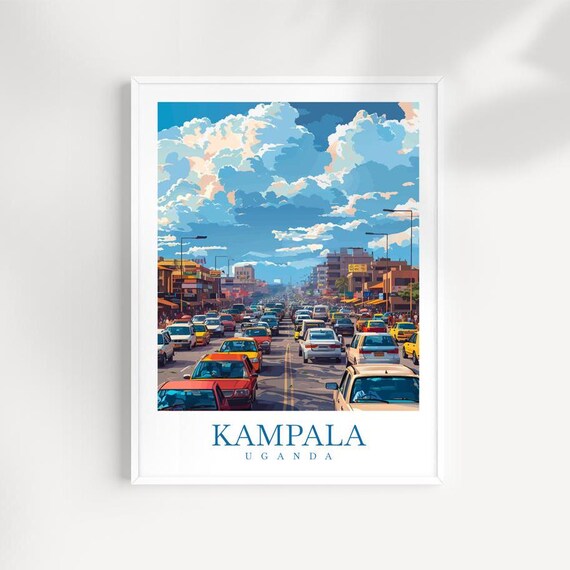 Kampala Poster Travel Print Uganda Wall Art Kampala Wall Hanging Kampala Home Dcor Gift Art Lovers Kampala Art Print Africa Art