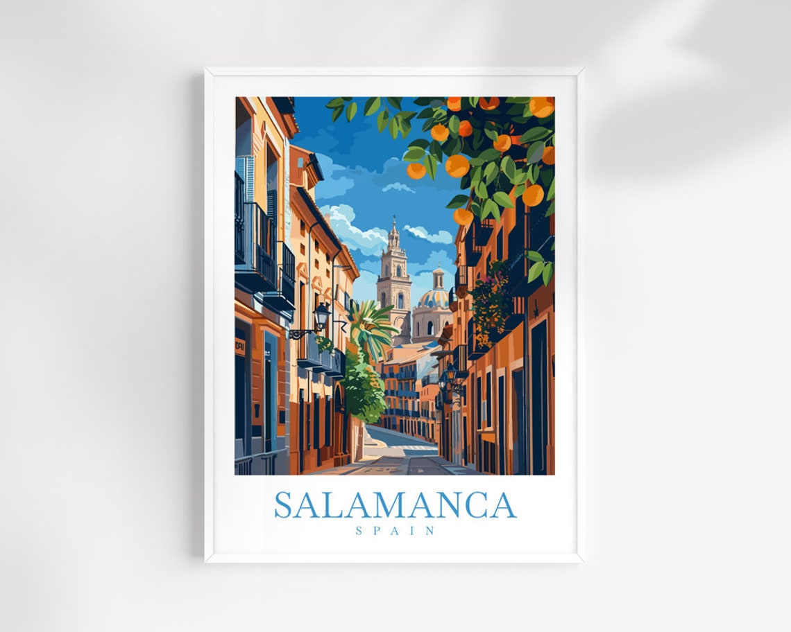 Salamanca Travel Print Spain Poster Wall Art Salamanca Wall Hanging Salamanca Home Dcor Salamanca Gift Art Lovers Salamanca Wall Art