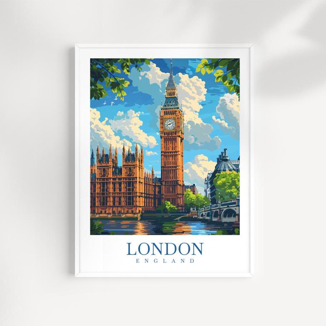 London City Travel Print Wall Art England Wall Hanging Home Dcor London Gift Art Lovers England Art Lover Gift London Traveler Gift