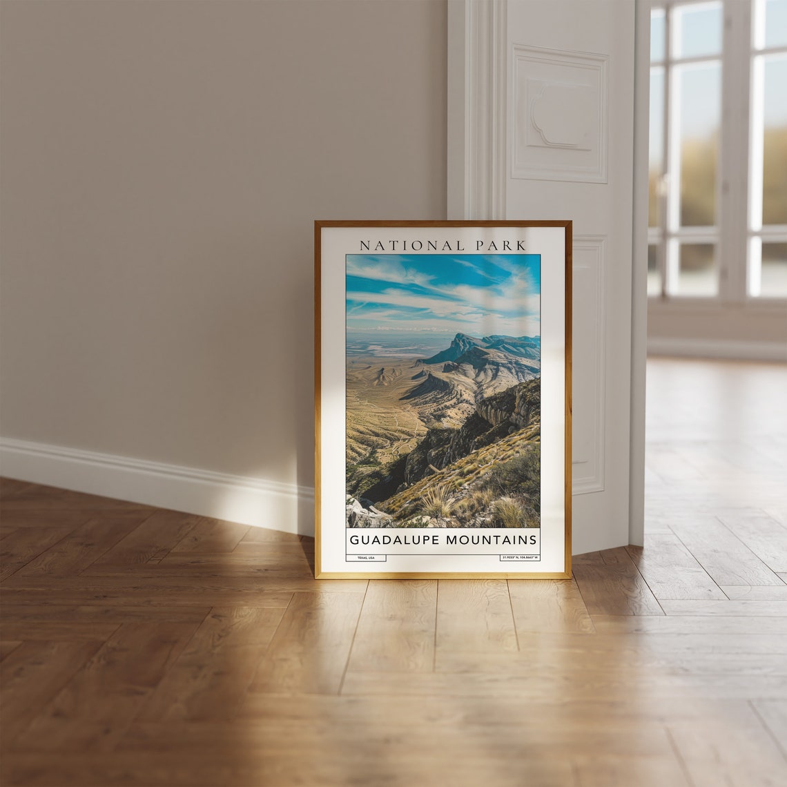 Guadalupe Mountains National Park Travel Print Guadalupe Mountains Texas United States Print Travel Print National Park Wall Art Print - Image 3
