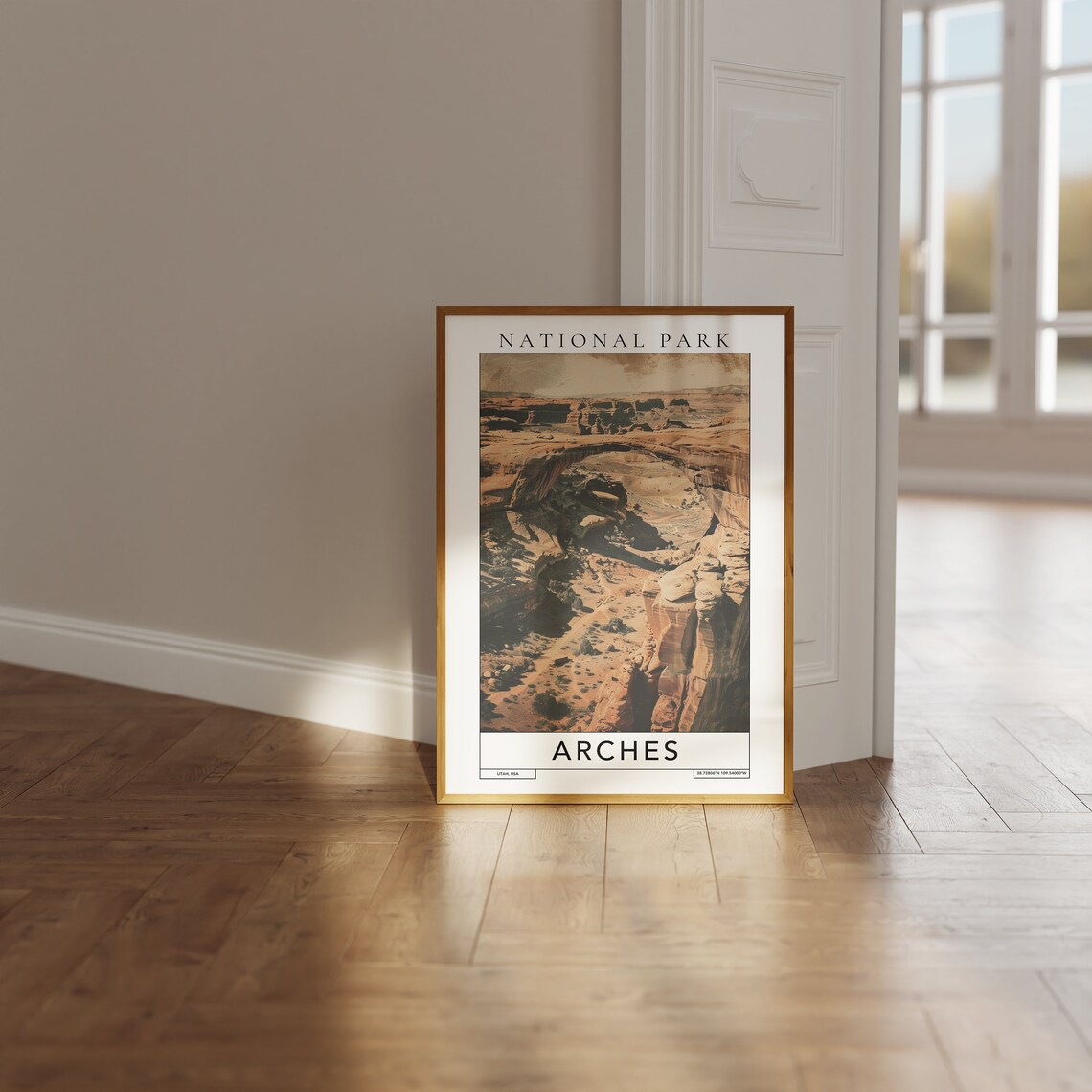 Arches Utah Natural Stone Arch Red Rock Desert National Park Poster - Image 3