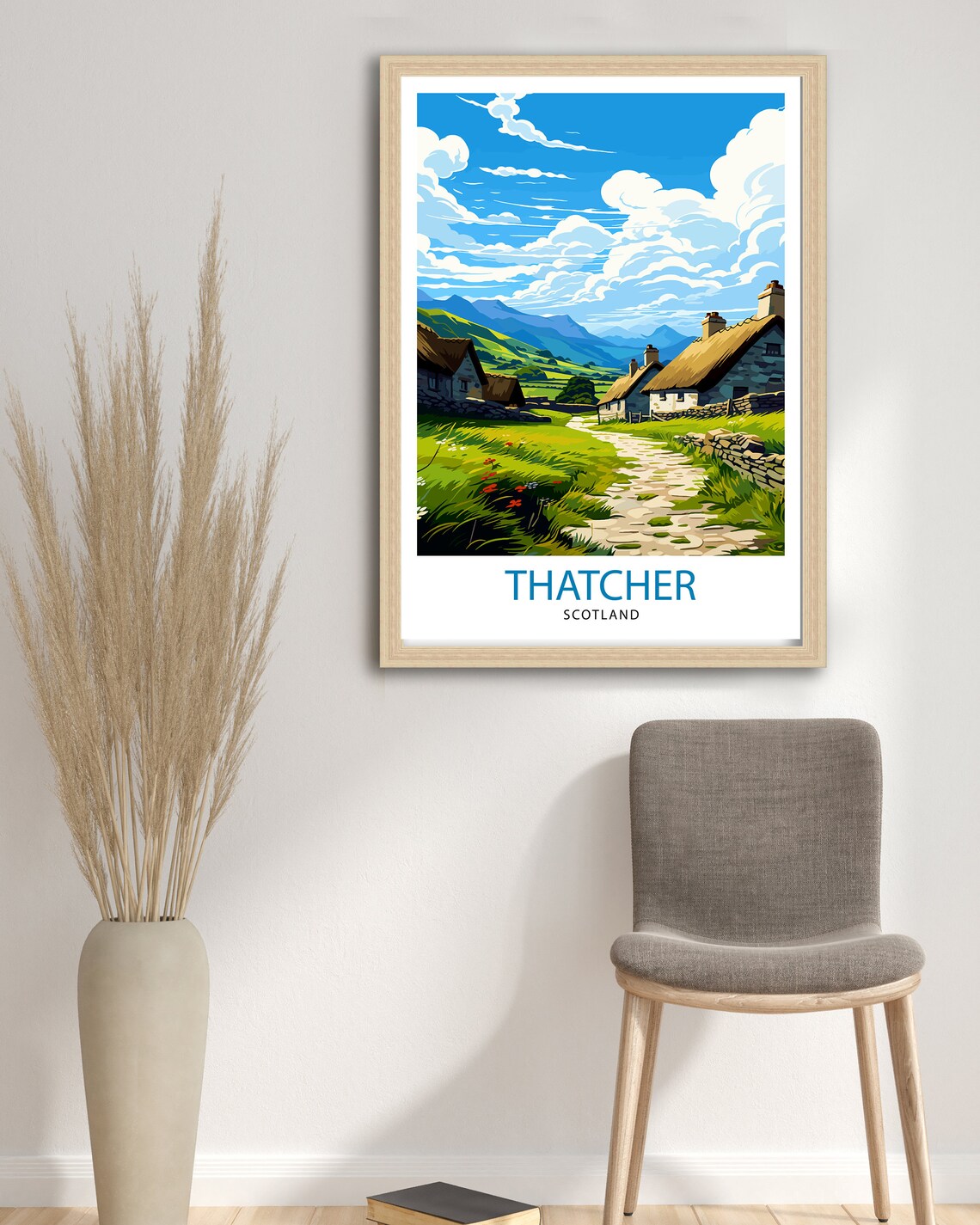 Thatcher Scotland Travel Poster, European Place Print - Image 3
