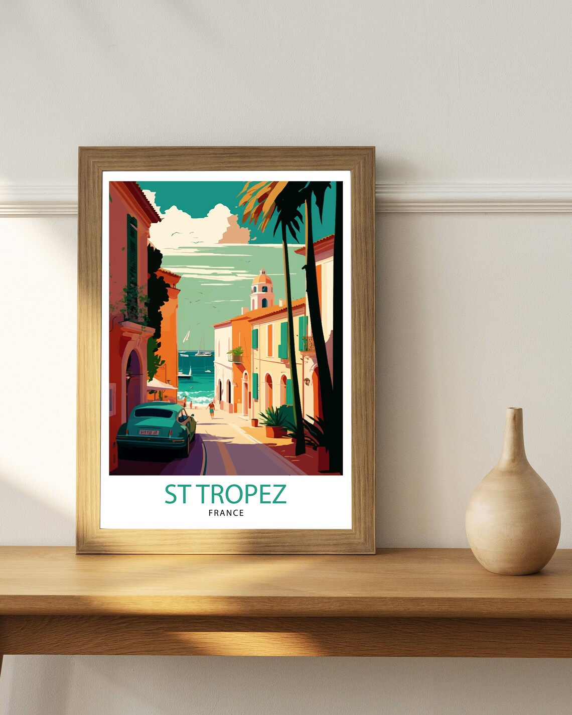 St Tropez Travel Poster, France Wall Decor - Image 3