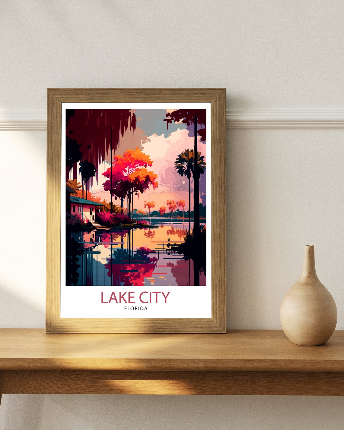 Lake City Florida Travel Print Lake City Wall Art Florida Nature Decor Lake City Landscape Photography Florida Scenic Poster Lake City - Image 3