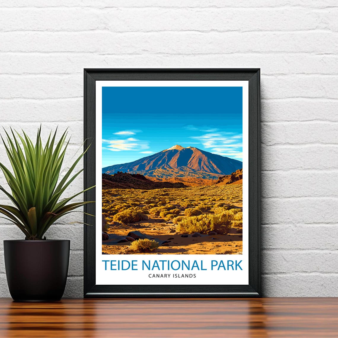 Teide National Park Canary Islands Volcano Mountain Landscape Poster - Image 2