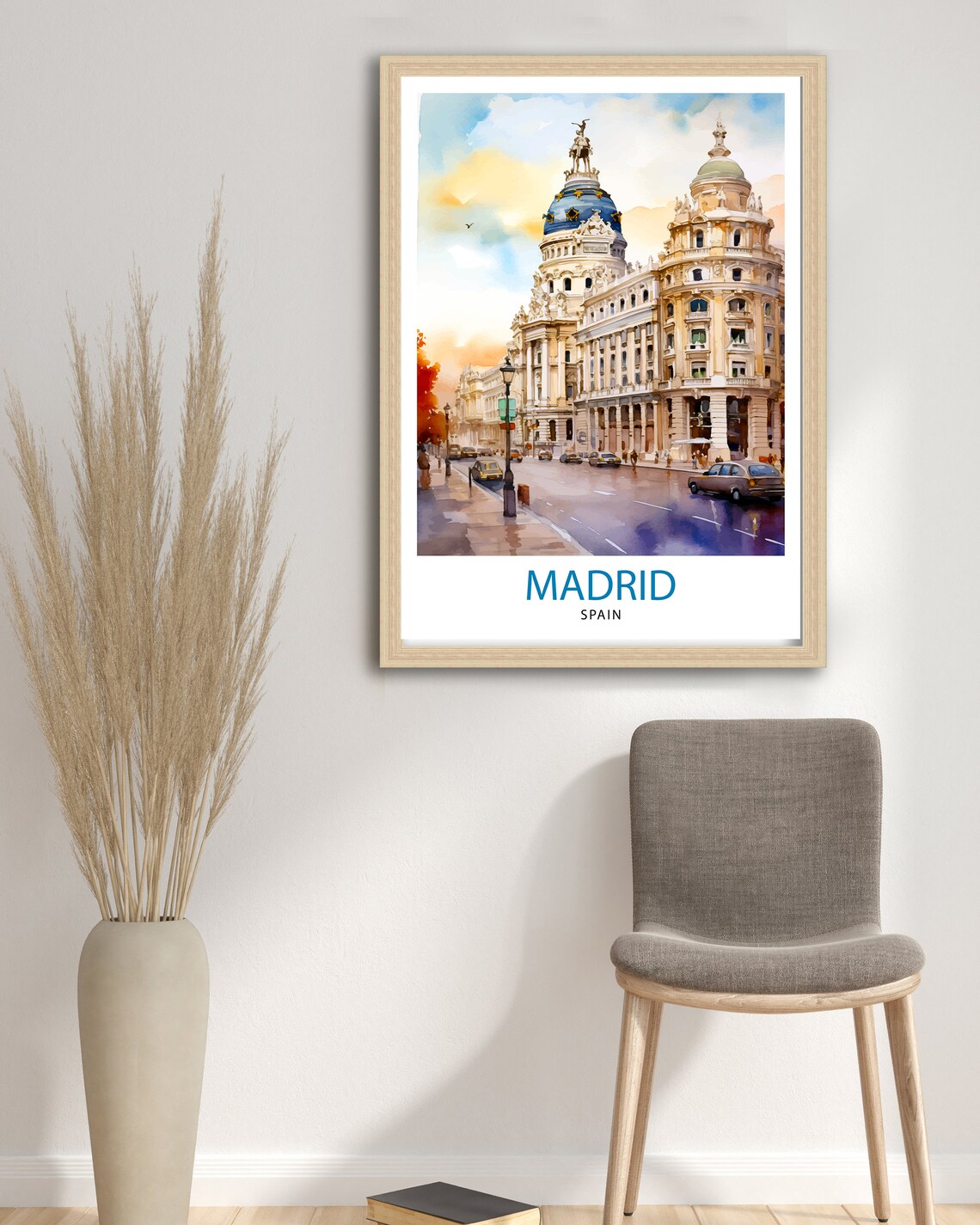 Madrid Spain Travel Poster, Madrid Illustration - Image 3