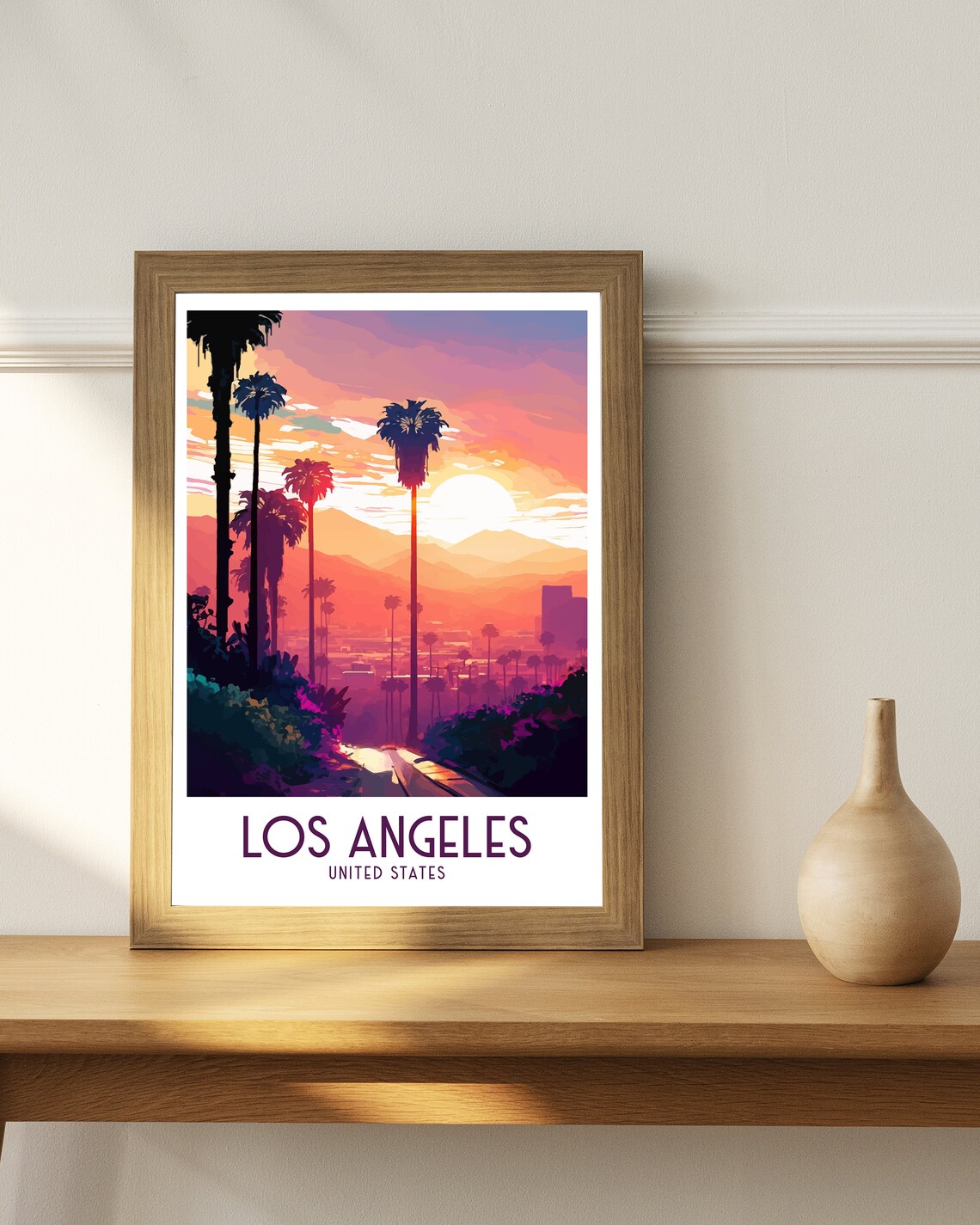 Los Angeles Travel Poster, California Home Decor - Image 3