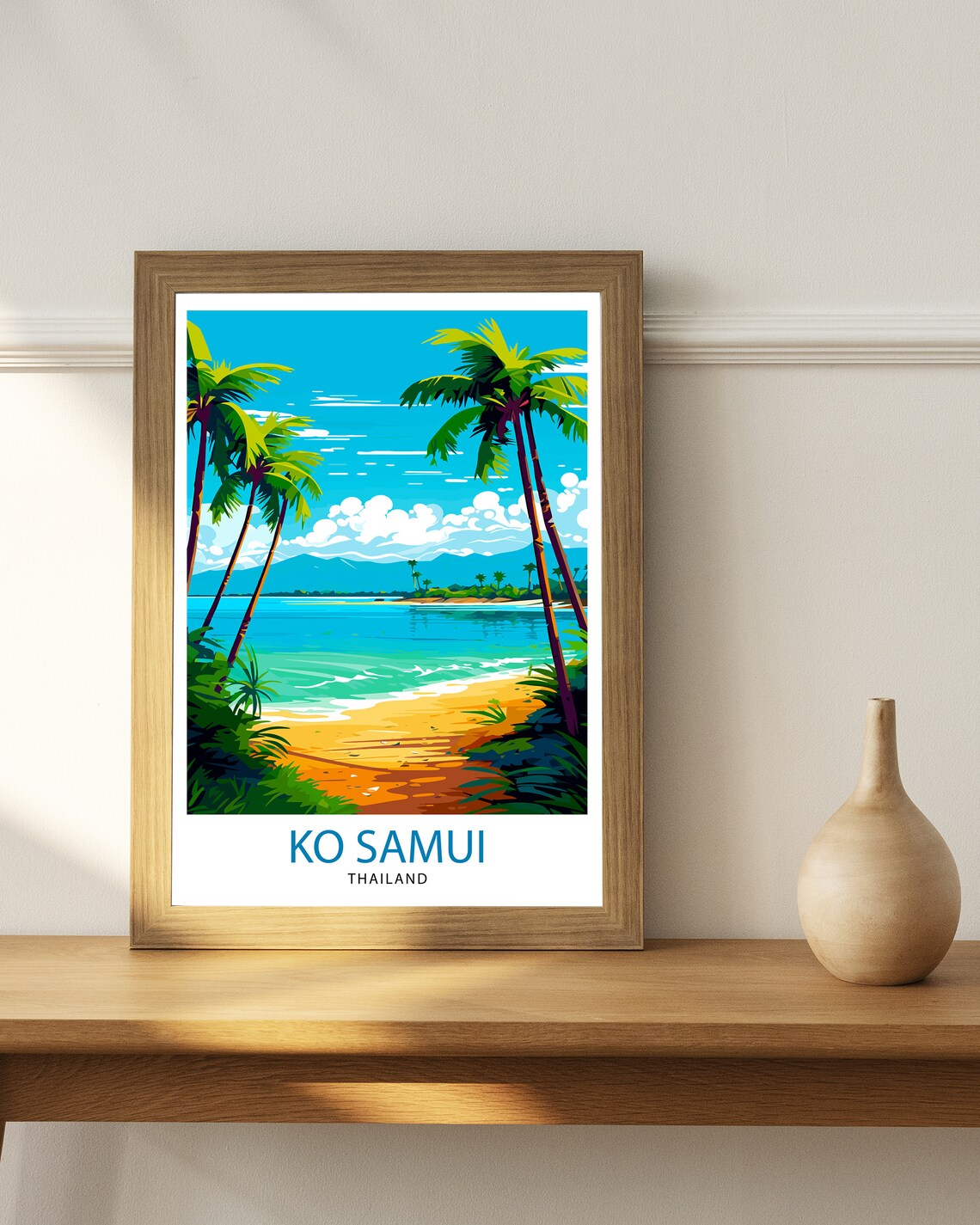 Ko Samui Thailand Travel Poster, Travel Print - Image 3