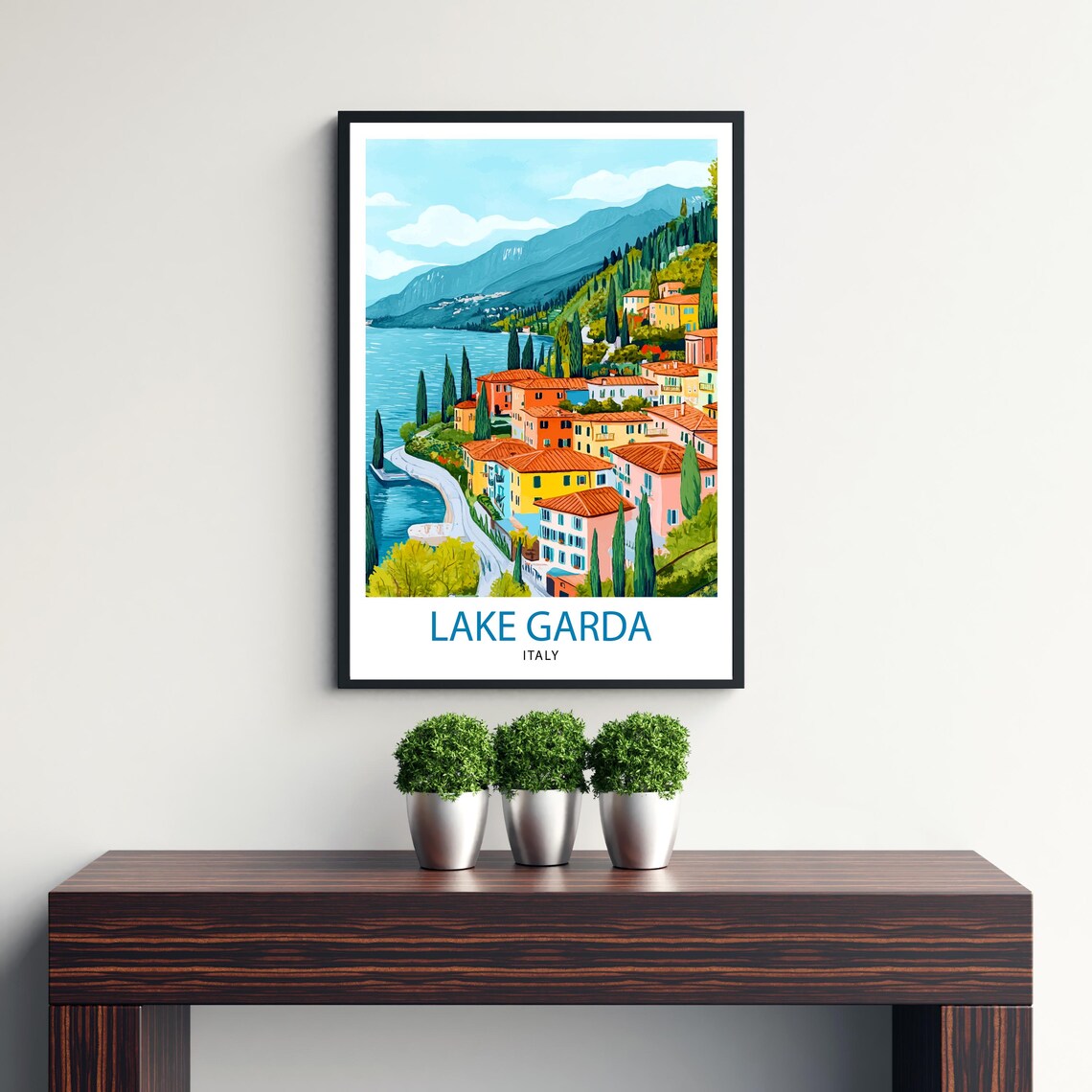 Lake Garda Italy Travel Poster, Garda Landscape - Image 3