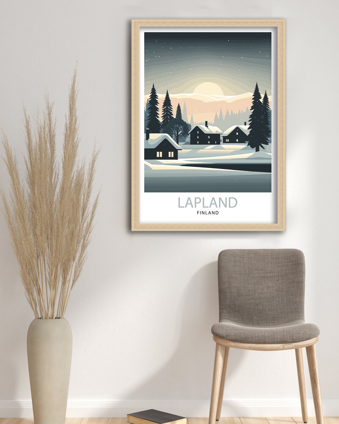 Lapland Travel Poster, Finland Decor Print - Image 3