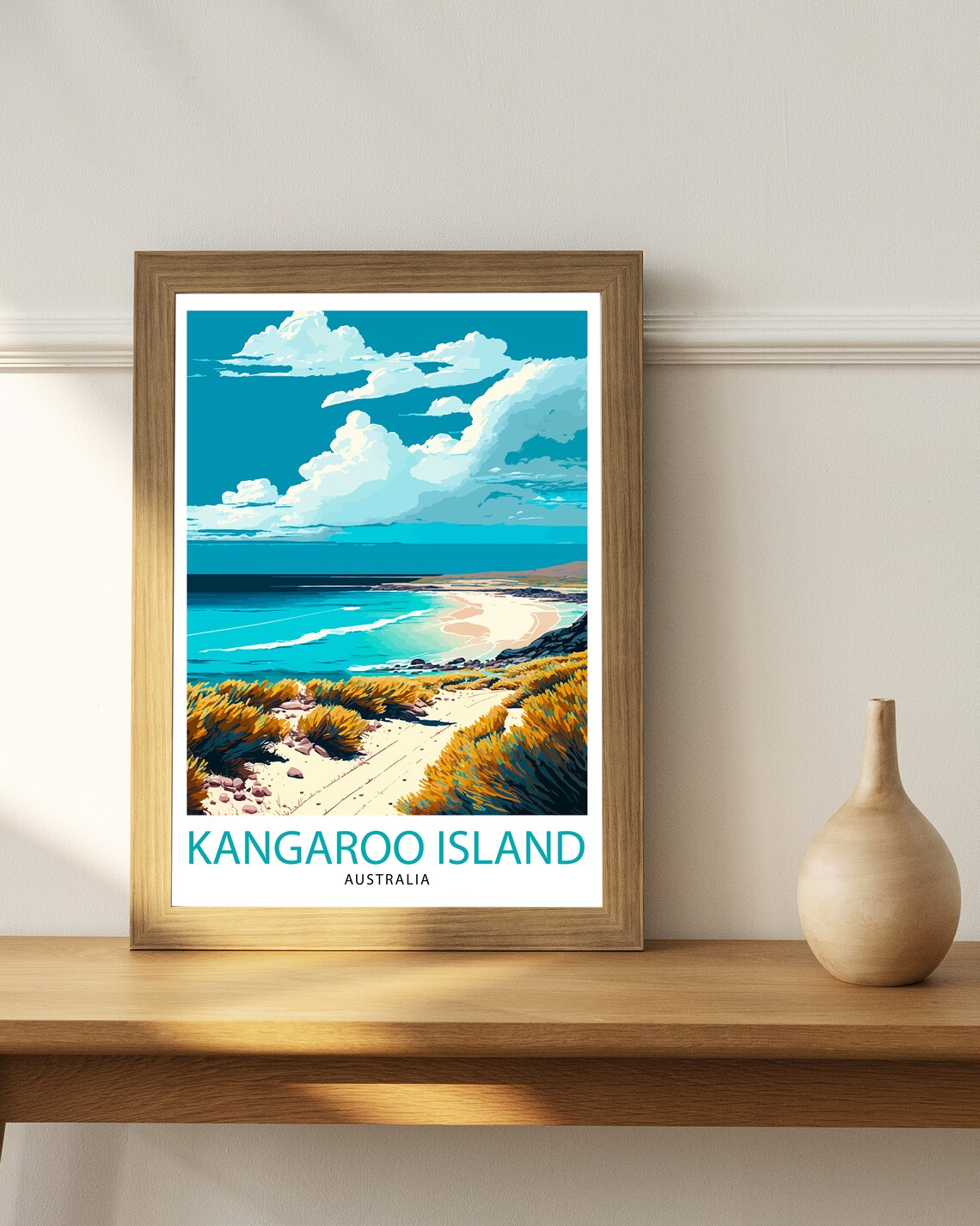 Kangaroo Island Australia Travel Poster, Wall Decor - Image 3