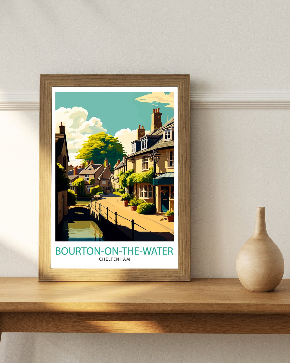 Bourton On Water Cotswolds Travel Poster - Image 2