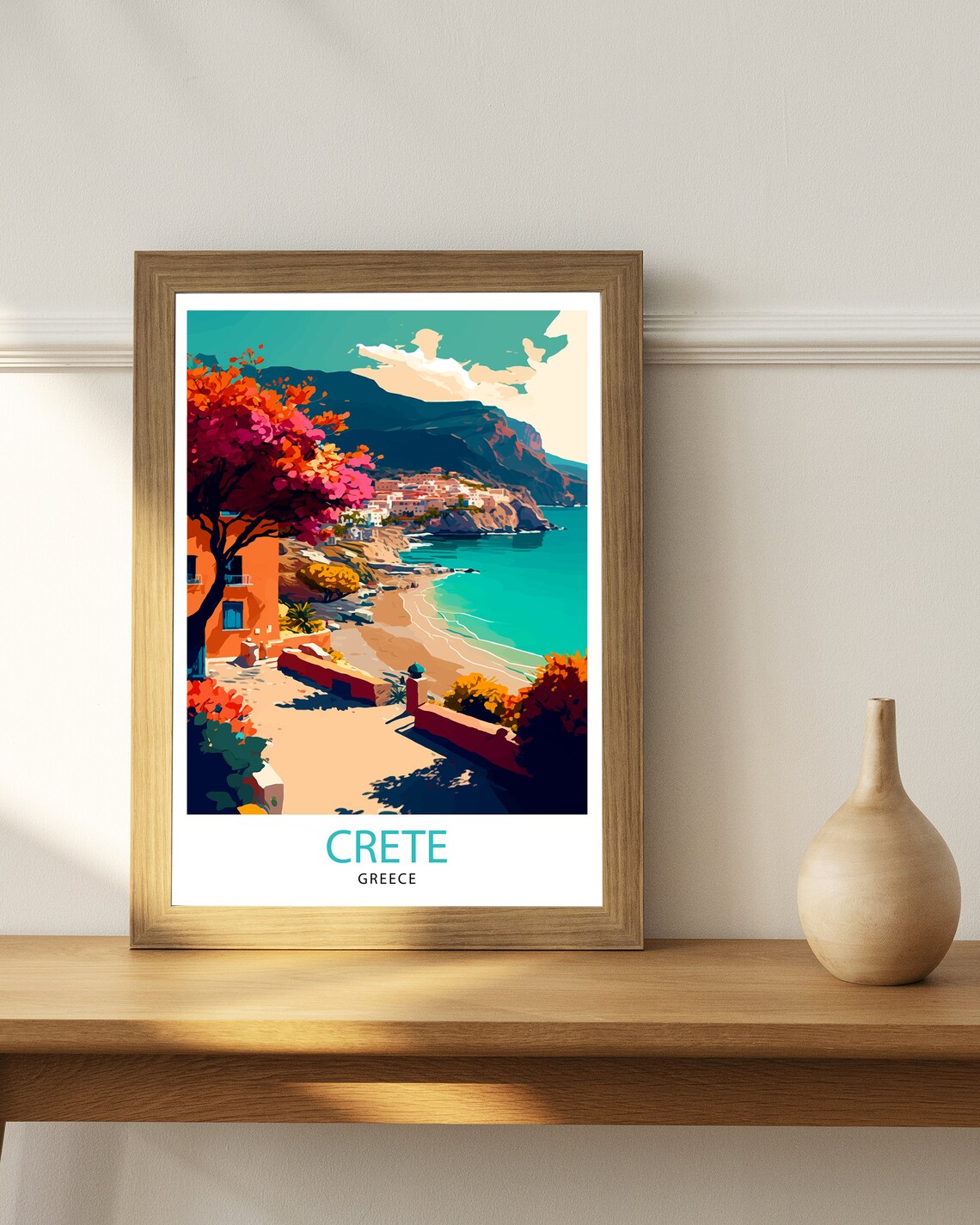 Crete Greece Travel Poster, European Home Decor - Image 2