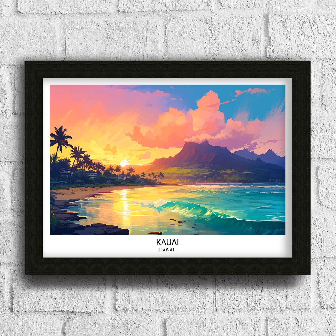 Kauai Hawaii Vintage Travel Poster, Garden Isle - Image 3