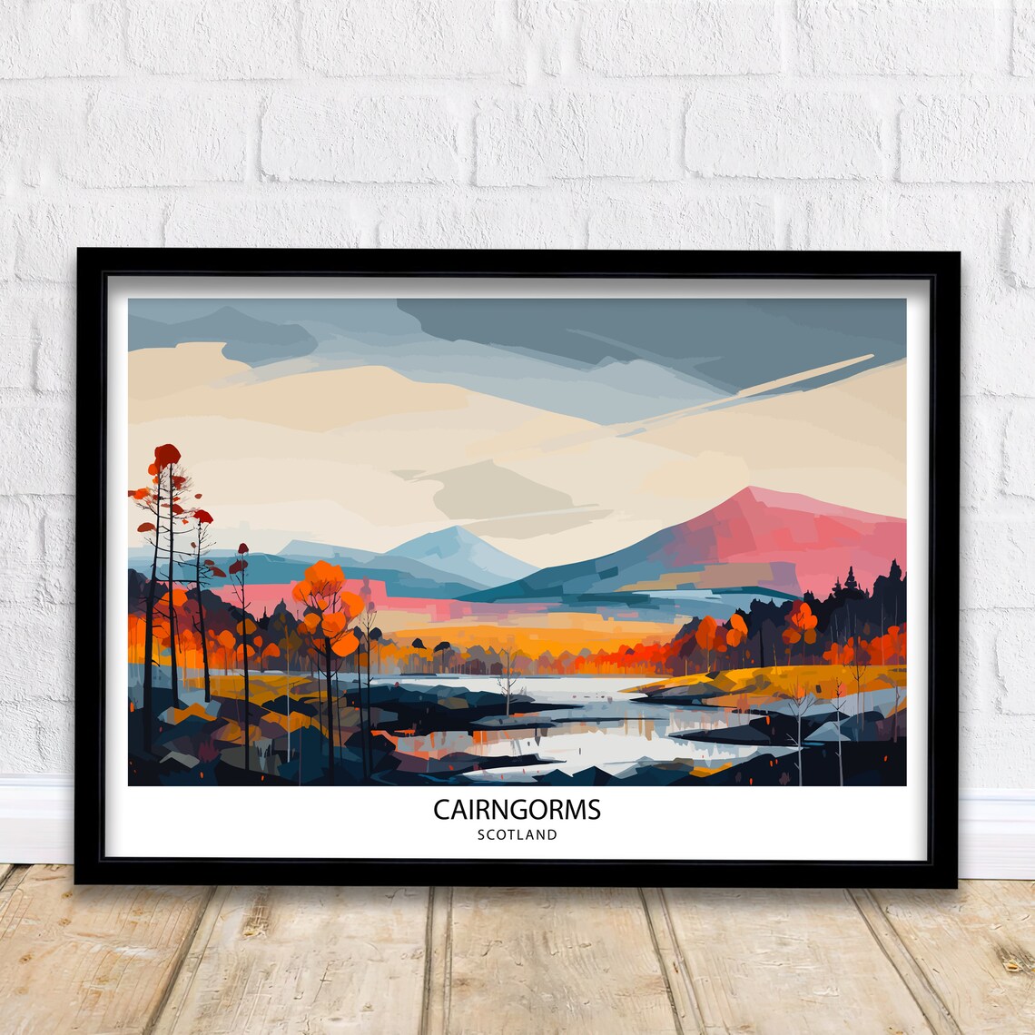 Cairngorms National Park Travel Print Travel Poster