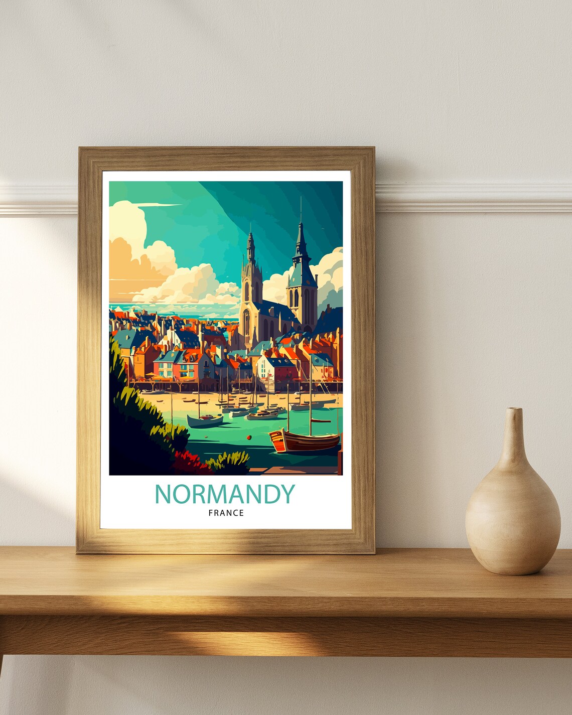 Normandy France Travel Poster, Travel Poster - Image 2