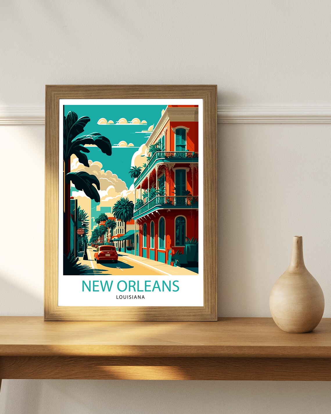 New Orleans Travel Poster, New Orleans Home Decor - Image 2
