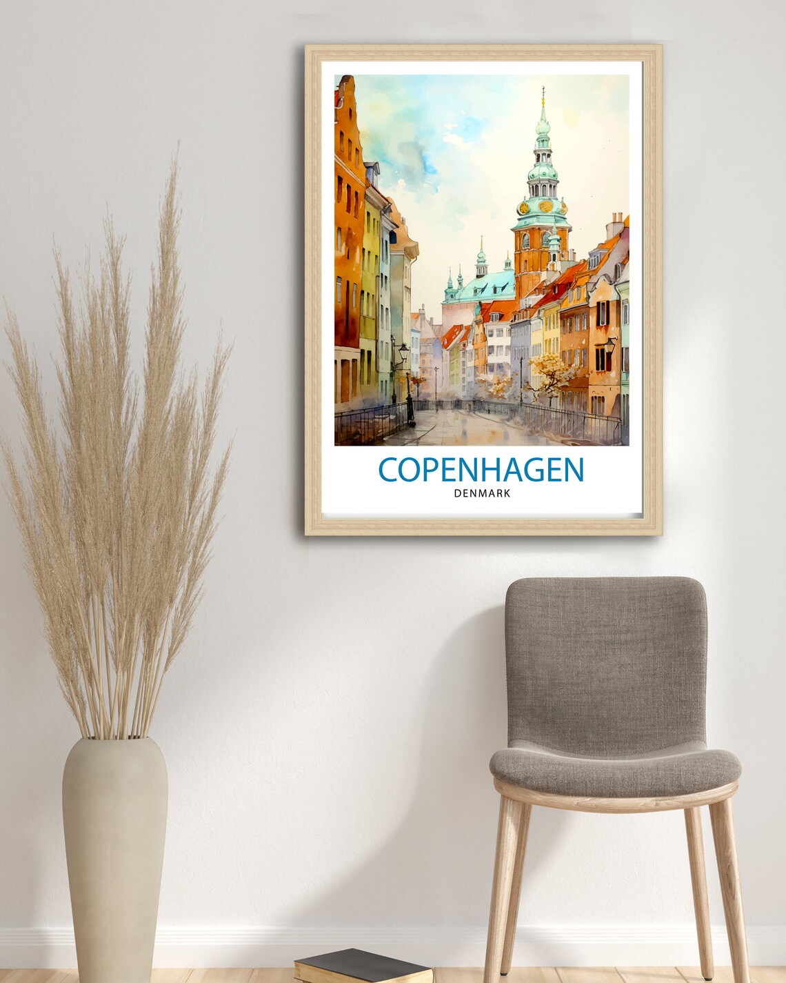 Copenhagen Travel Poster, Denmark Home Decor - Image 3
